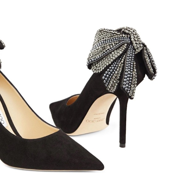 Jimmy Choo Shoes - New JIMMY CHOO Love 100 embellished suede pumps $1,575 39.5